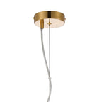 Regent Chatou Round 6 Light Pendant Light - Brass / Smoke