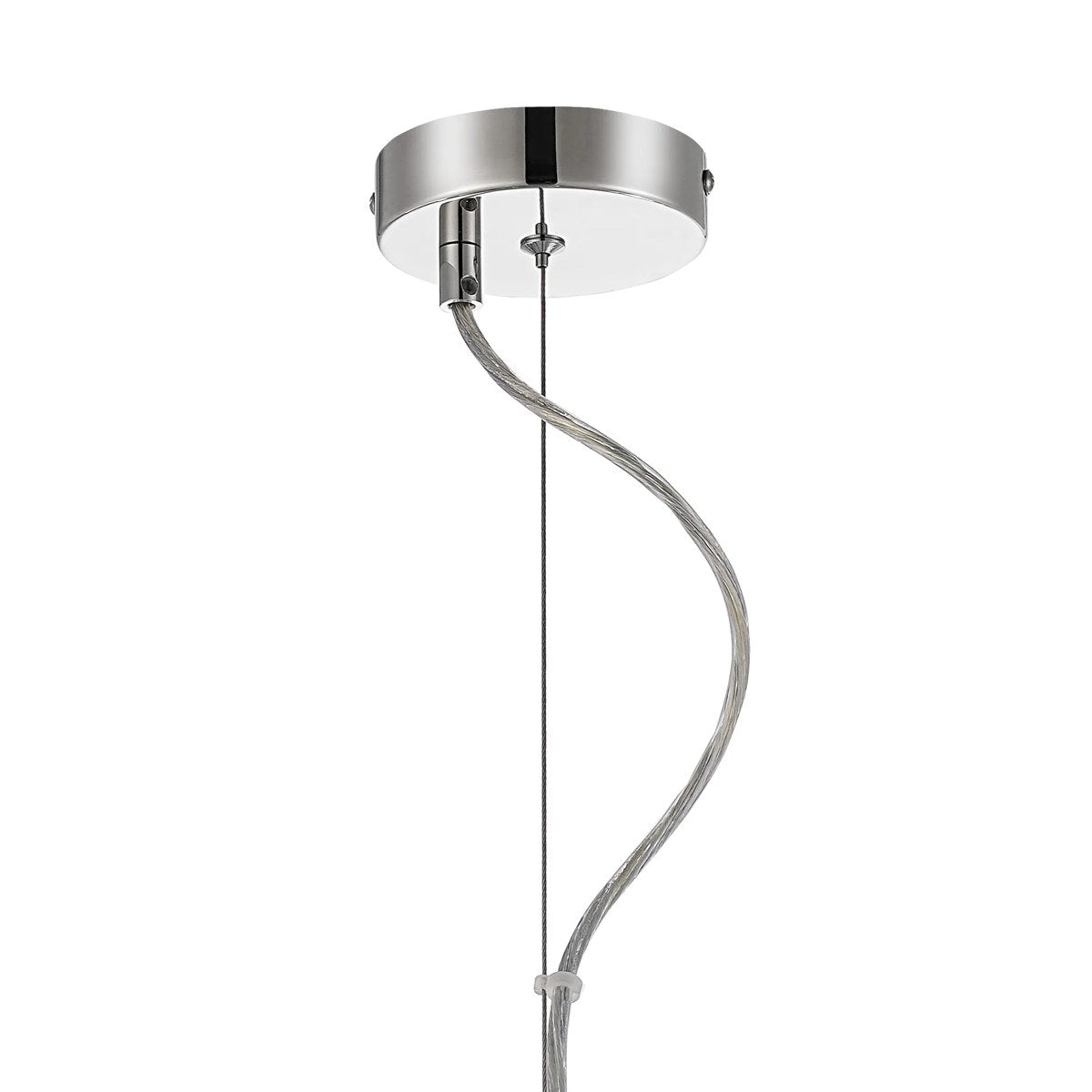 Regent Chatou Round 6 Light Pendant Light - Polished Nickel / Clear