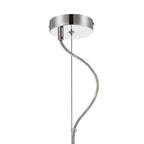 Regent Chatou Round 6 Light Pendant Light - Polished Nickel / Smoke