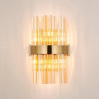 Regent Chatou 6 Light Wall Light - Brass / Amber