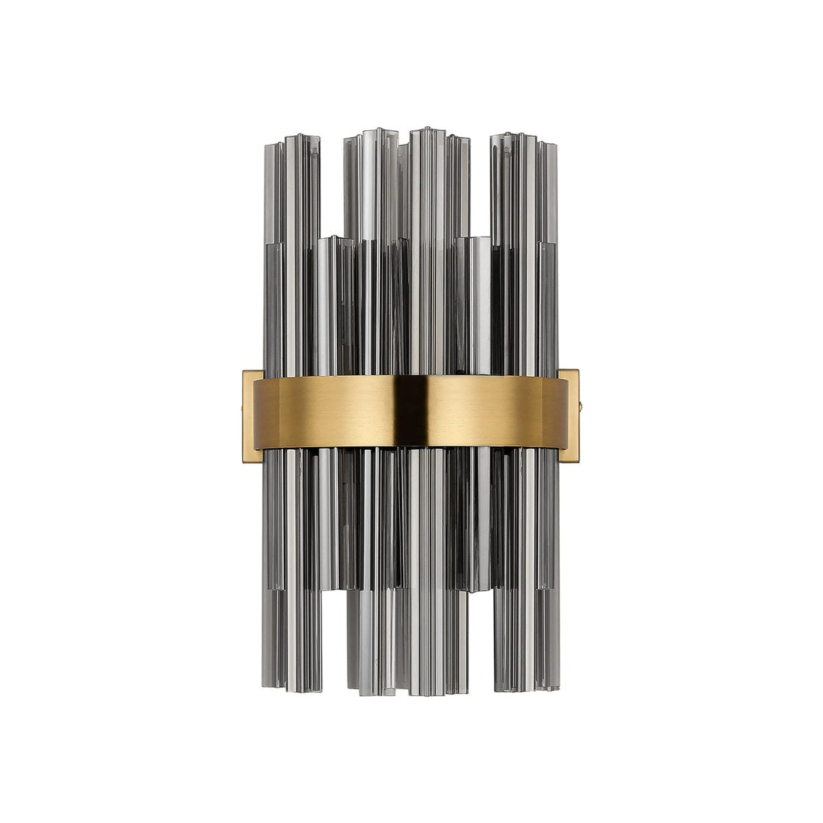 Regent Chatou 6 Light Wall Light - Brass / Smoke