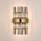Regent Chatou 6 Light Wall Light - Brass / Smoke