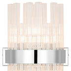 Regent Chatou 6 Light Wall Light - Polished Nickel / Clear