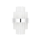 Regent Chatou 6 Light Wall Light - Polished Nickel / Clear