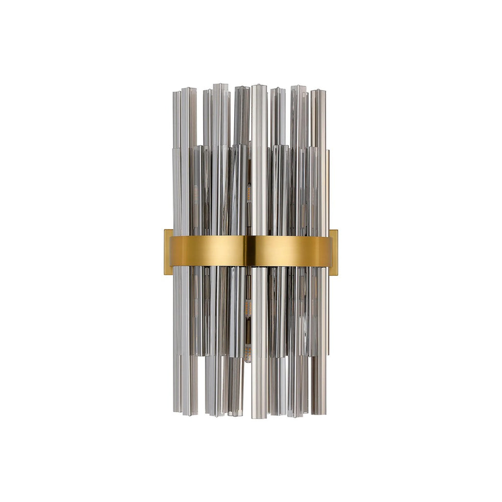 Regent Chatou 8 Light Wall Light - Brass / Smoke