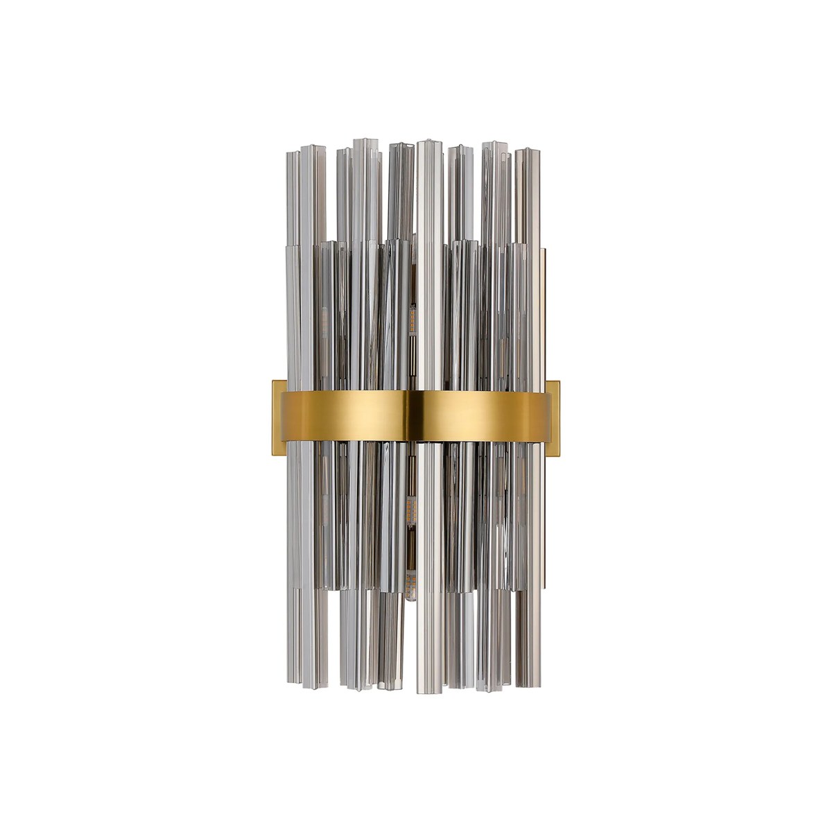 Regent Chatou 8 Light Wall Light - Brass / Smoke