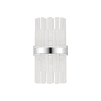 Regent Chatou 8 Light Wall Light - Polished Nickel / Clear