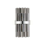 Regent Chatou 8 Light Wall Light - Polished Nickel / Smoke