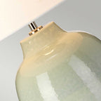 Elstead Chelsfield Table Lamp in Pale Green and White Ceramic