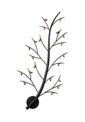 Regent Gennevil 20 Light Wall Light in Black and Antique Brass