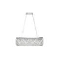 Regent Cholet 80cm Rectangular 12 Light Pendant Chandelier - Polished Chrome