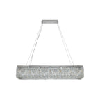 Regent Cholet 120cm Rectangular 16 Light Pendant Chandelier - Polished Chrome