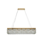 Regent Cholet 120cm Rectangular 16 Light Pendant Chandelier - Gold