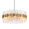 Corbett Ciro 8 Light Pendant Light in Antique Silver Leaf