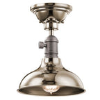 Kichler KL/COBSON/MP PN Cobson 1Lt Polished Nickel Mini Pendant/Semi-Flush