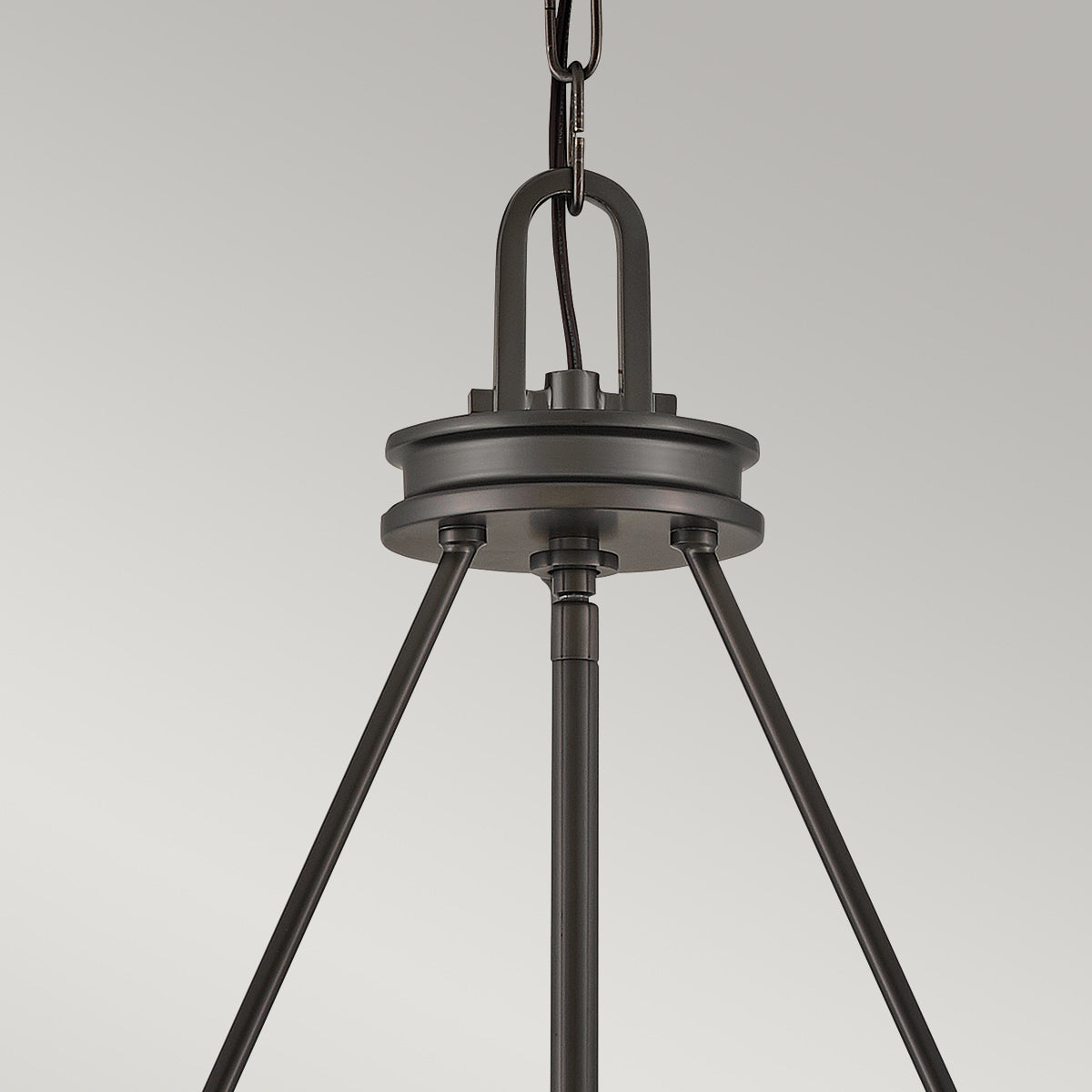 Collier 5 Light Chandelier Black Oxide with Clear Seeded Glass