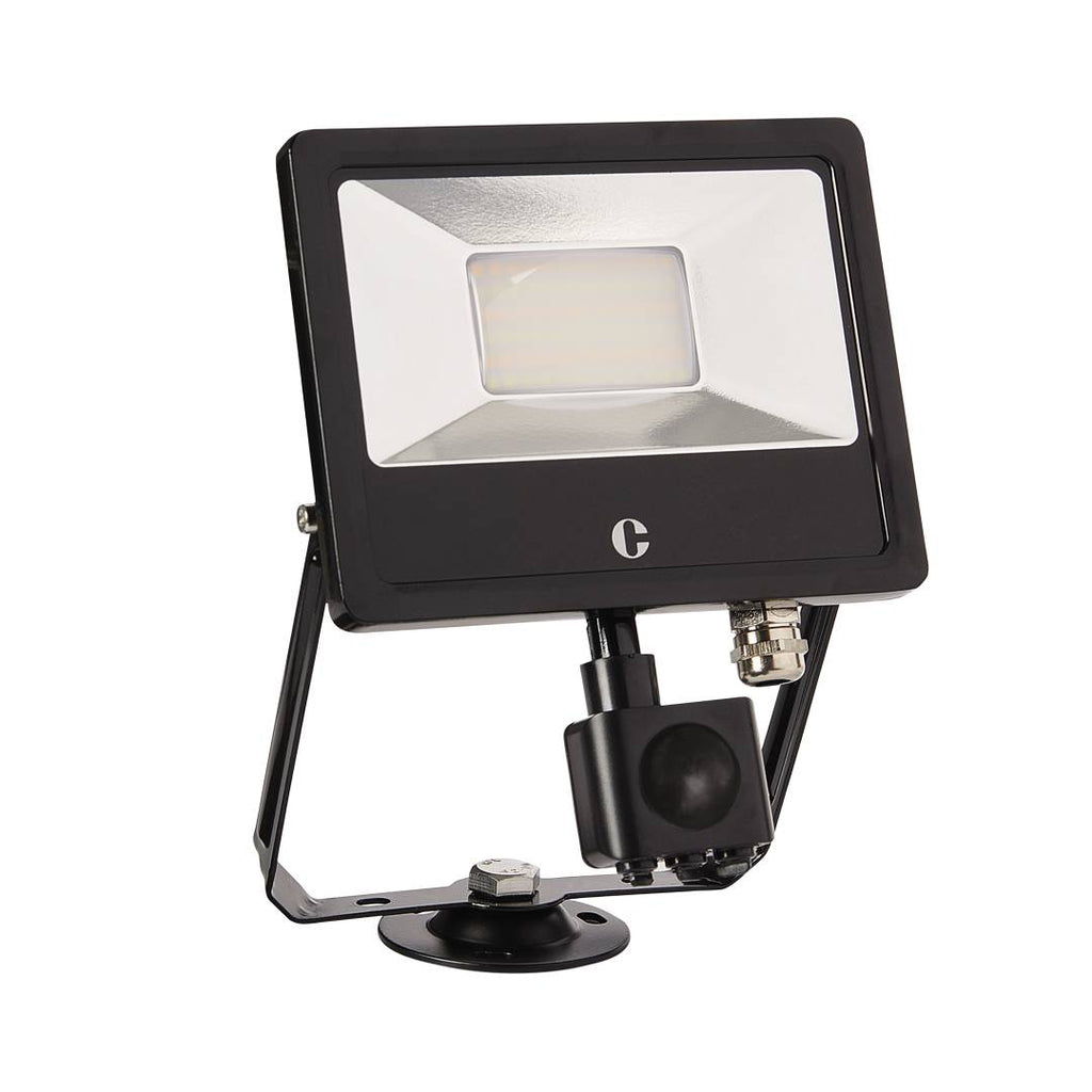 Collingwood Black 20W Colour Switchable Floodlight IP65 PIR