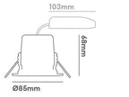 Collingwood H2 Deco Downlight CSP Whites 2200K / 2700K / 3000K / 4000K