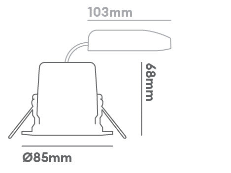 Collingwood H2 Deco Downlight White 2200K / 2700K / 3000K / 4000K