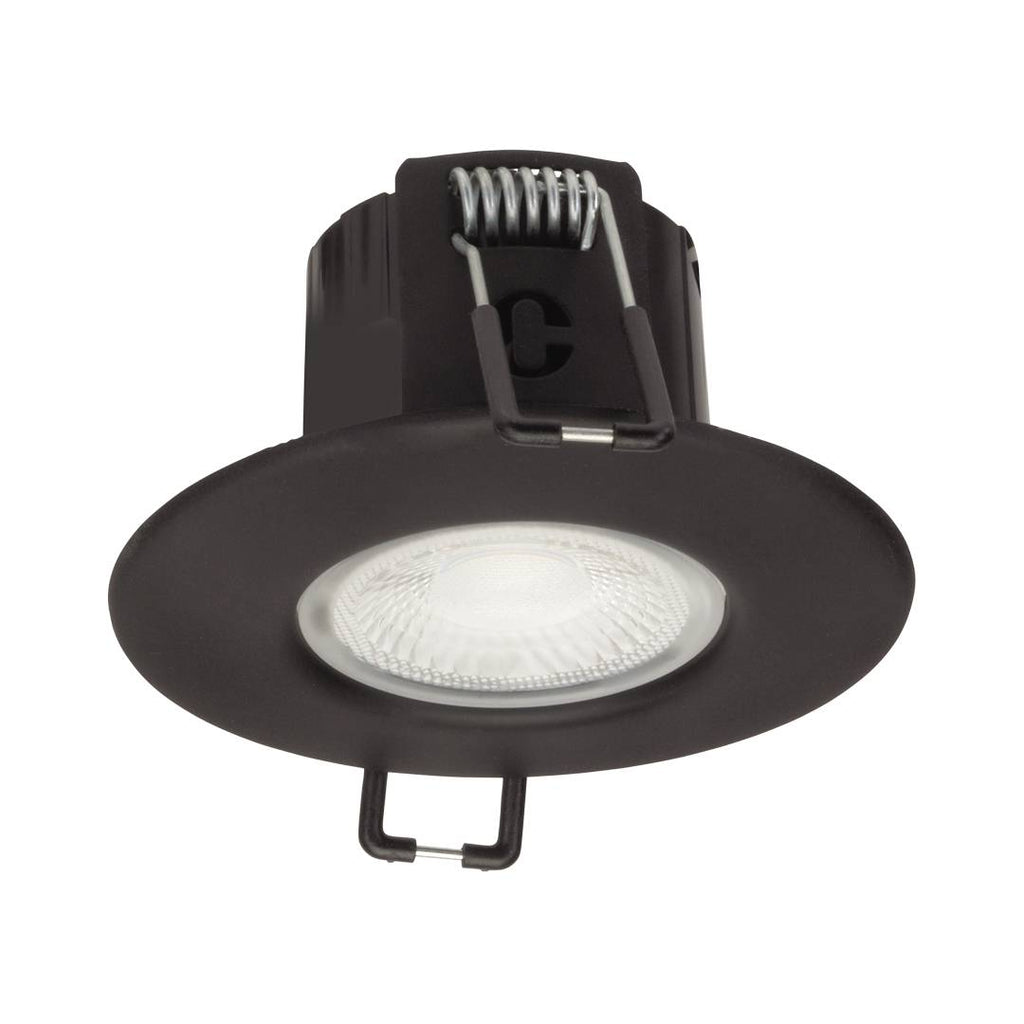 Collingwood H2 Lite Dimmable Fire Rated Fixed Downlight Matt Black 3000K