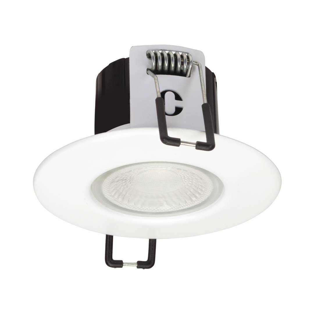 Collingwood H2 Lite IP65 Dimmable Fire Rated Fixed Downlight Matt White 4000K