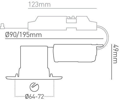 Collingwood H2 Pro Fire Rated Fixed Downlight 2700K / 3000K / 4000K REQUIRES BEZEL