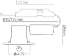 Collingwood H2 Pro Fire Rated Fixed Downlight 2700K / 3000K / 4000K REQUIRES BEZEL
