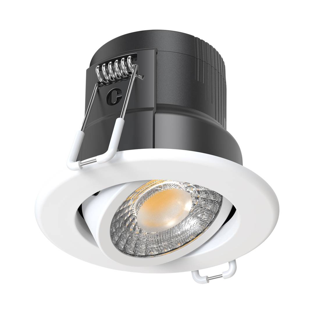 Collingwood H4 Lite CSP IP65 CCT Switchable Downlight 2700K / 3000K / 4000K White Bezel