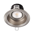 Collingwood H5 1000 Dimmable Fire Rated Fixed Downlight Brushed Steel 2700K / 3000K / 4000K