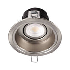 Collingwood H5 1000 Dimmable Fire Rated Fixed Downlight Brushed Steel 2700K / 3000K / 4000K