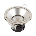 Collingwood H5 500 Dimmable Fire-Rated Fixed Downlight Brushed Steel 2700K / 3000K / 4000K