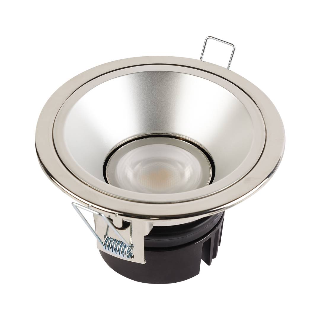Collingwood H5 500 Dimmable Fire-Rated Fixed Downlight Brushed Steel 2700K / 3000K / 4000K