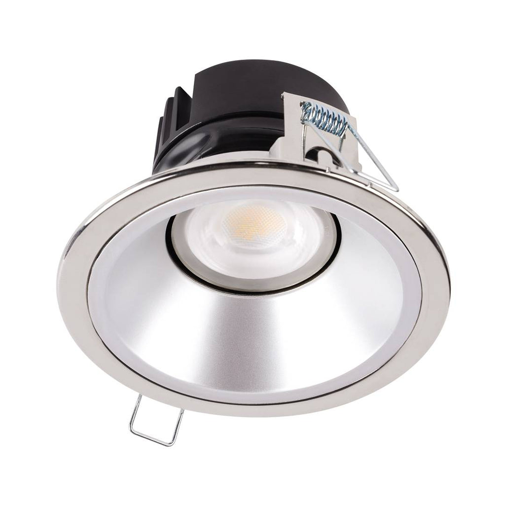 Collingwood H5 500 Dimmable Fire Rated Fixed Downlight Polished Chrome 2700K / 3000K / 4000K