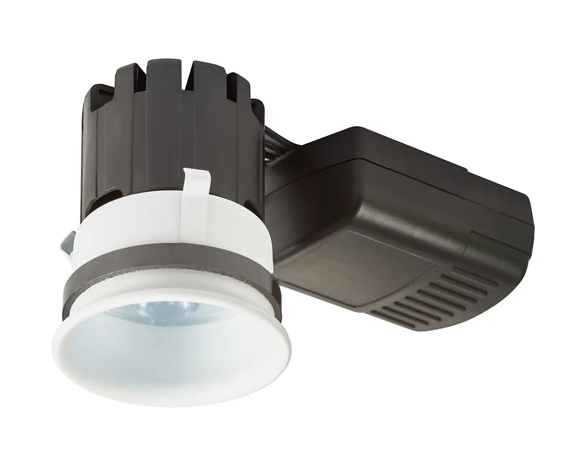 Collingwood H5 Trimless Plaster-in Dimmable Fire-Rated Fixed Downlight Matt White 4000K