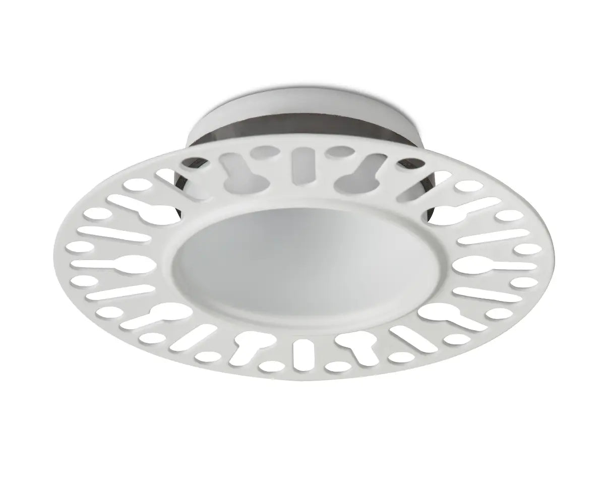Collingwood H5 Trimless Plaster-in Dimmable Fire-Rated Fixed Downlight Matt White 4000K