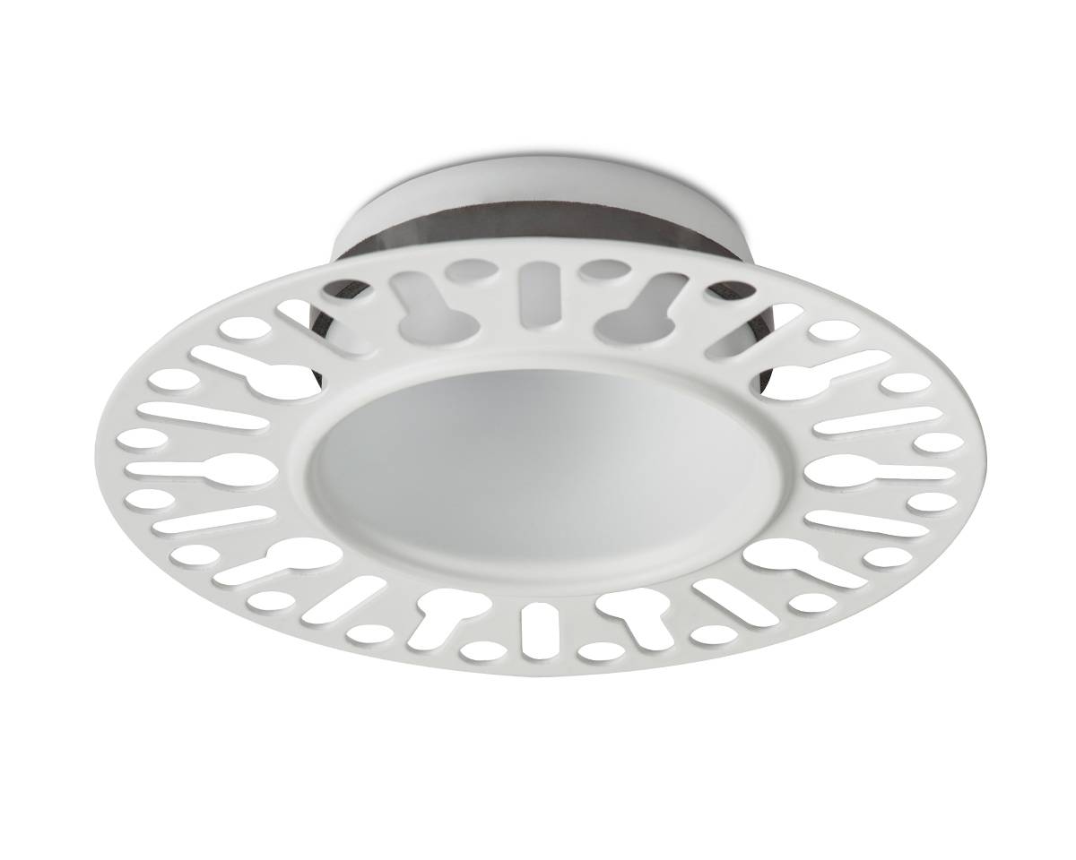 Collingwood H5 Trimless,Plaster-in Dimmable Fire-Rated Fixed Downlight Matt White 3000K