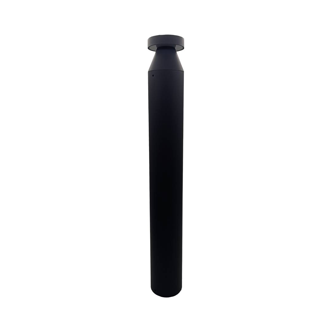 Collingwood Slim Bollard Column 600mm Round Black CSP
