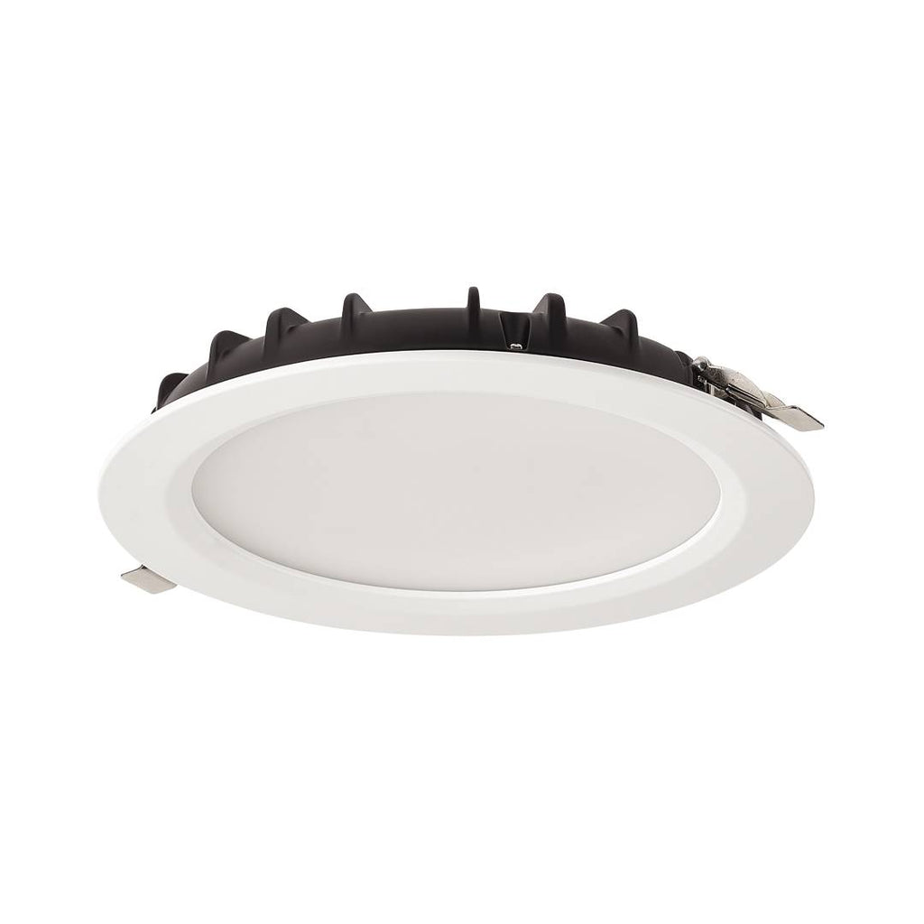 Collingwood Thea Lite CSP 200mm 20W Mains-Dimmable Colour Switchable IP54 Downlight in White