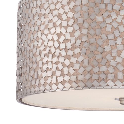 Quoizel Confetti Large 4 Light Pendant Light in Old Silver