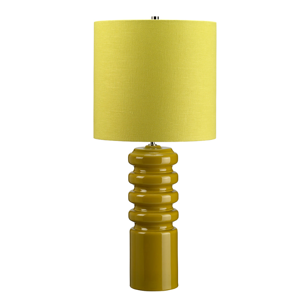 Elstead Contour Table Lamp in Lime Ceramic