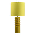 Elstead Contour Table Lamp in Lime Ceramic