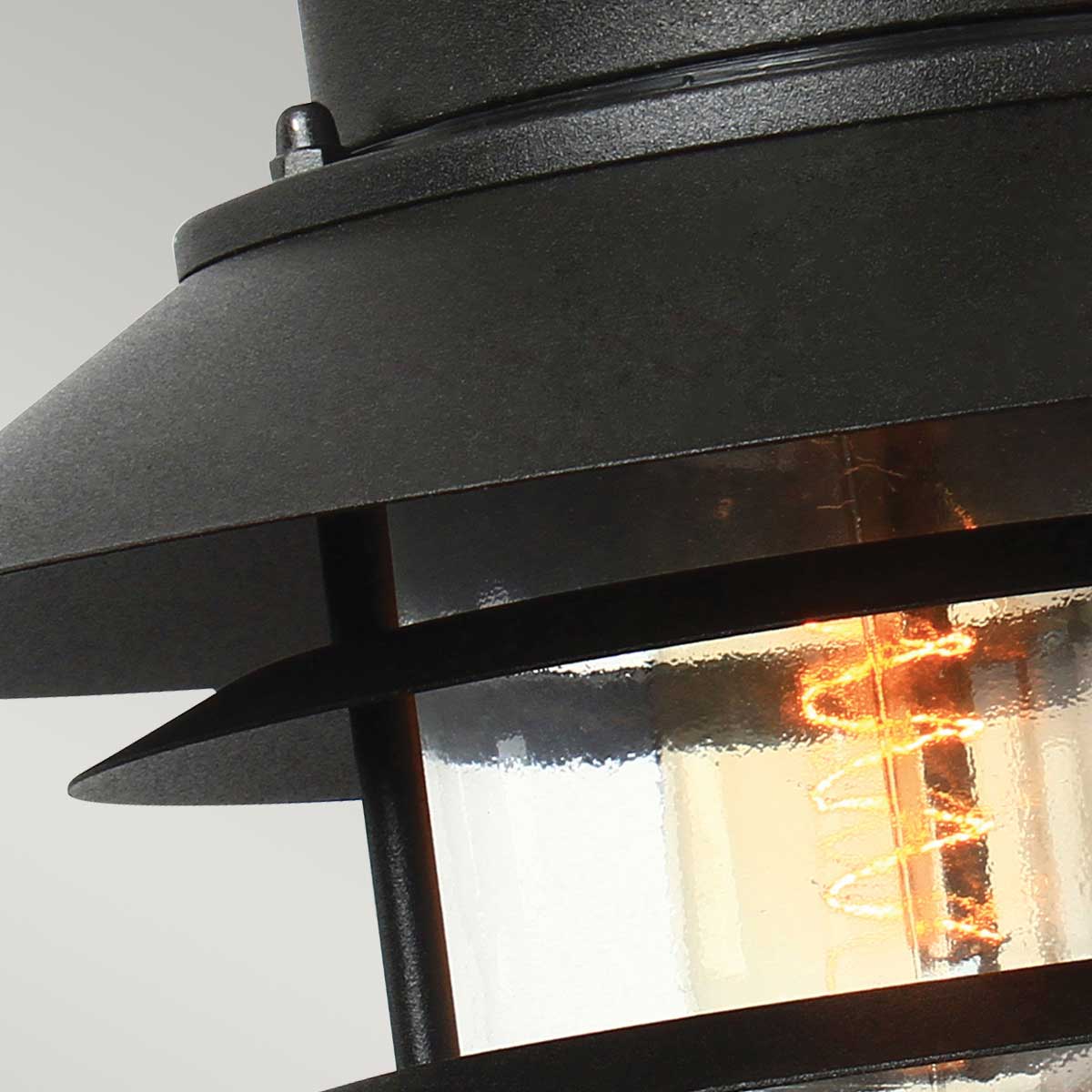 Elstead Copenhagen 1 Light Outdoor Wall Lantern in Black