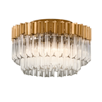 Corbett Charisma 3 Light Semi Flush Ceiling Light in Gold Leaf