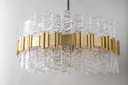 Corbett Ciro 8 Light Pendant Light in Antique Silver Leaf