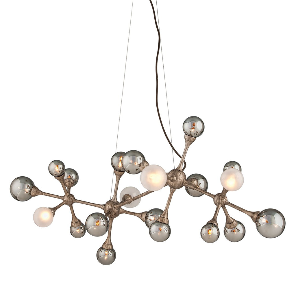 Corbett Element 20 Light Linear Pendant Light in Vienna Bronze