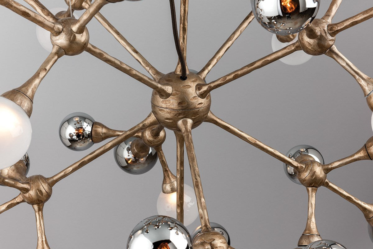 Corbett Element 20 Light Linear Pendant Light in Vienna Bronze