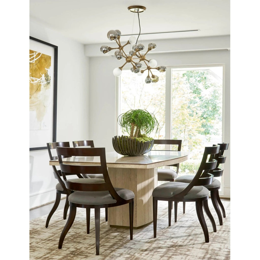 Corbett Element 20 Light Linear Pendant Light in Vienna Bronze