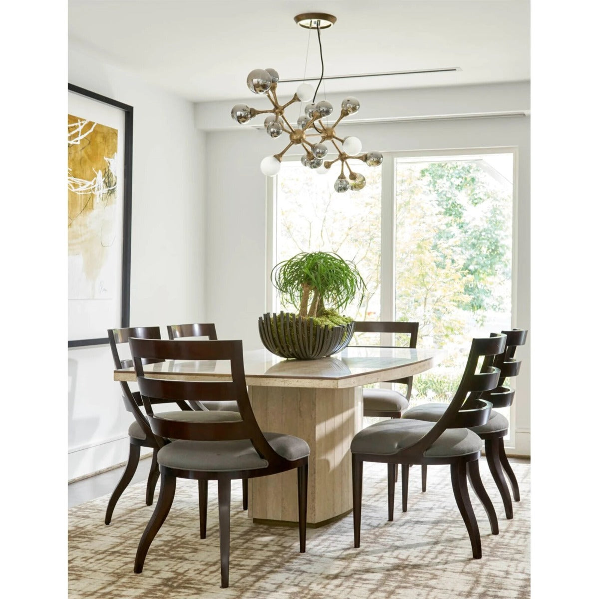 Corbett Element 20 Light Linear Pendant Light in Vienna Bronze