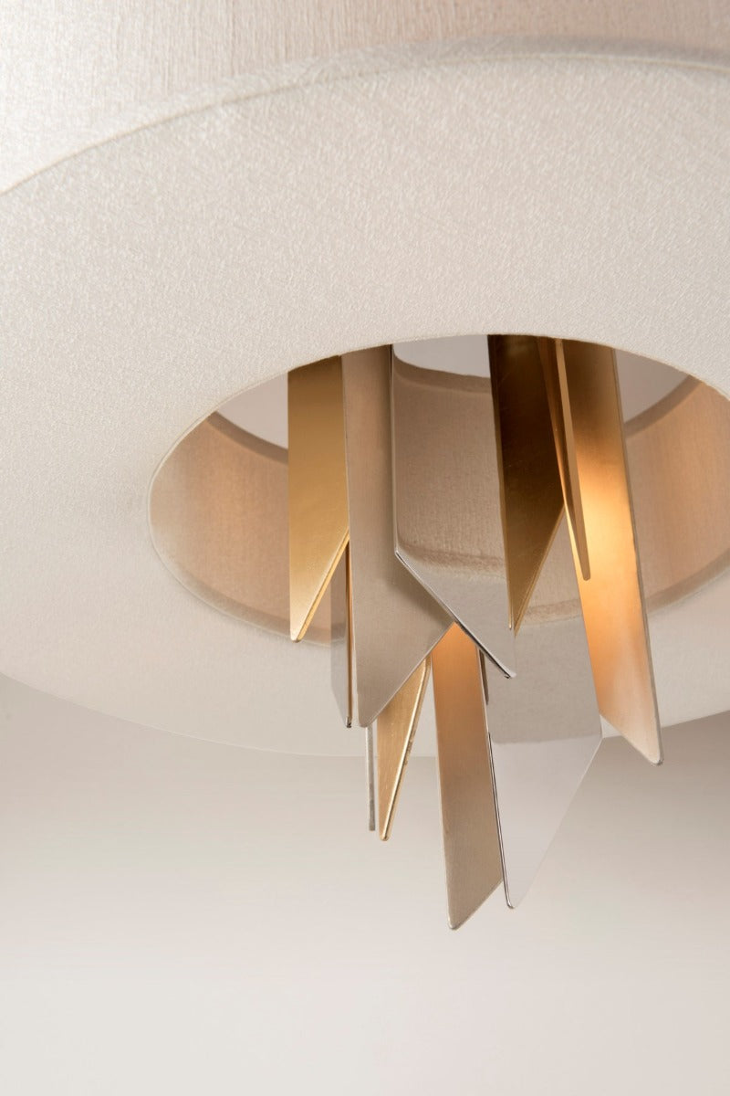 Corbett Modernist 4 Light Pendant Light in Silver Gold