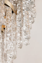 Corbett Mont Blanc Large 13 Light Pendant Light in Silver Leaf